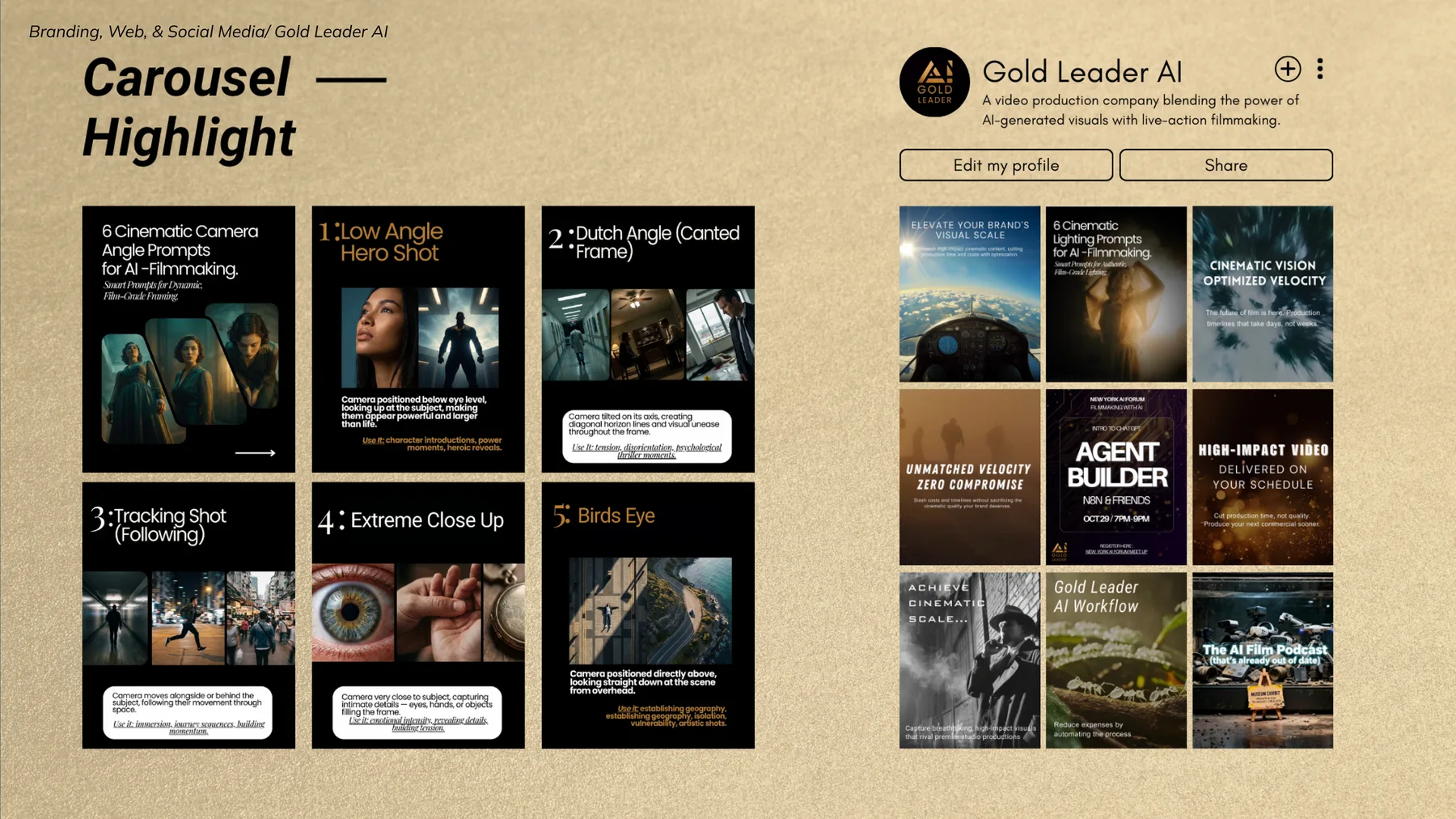 Art direction reference carousel